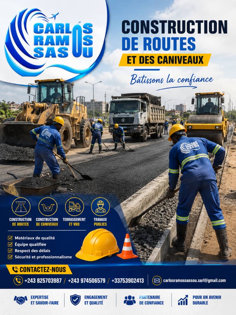 Construction de routes et caniveaux